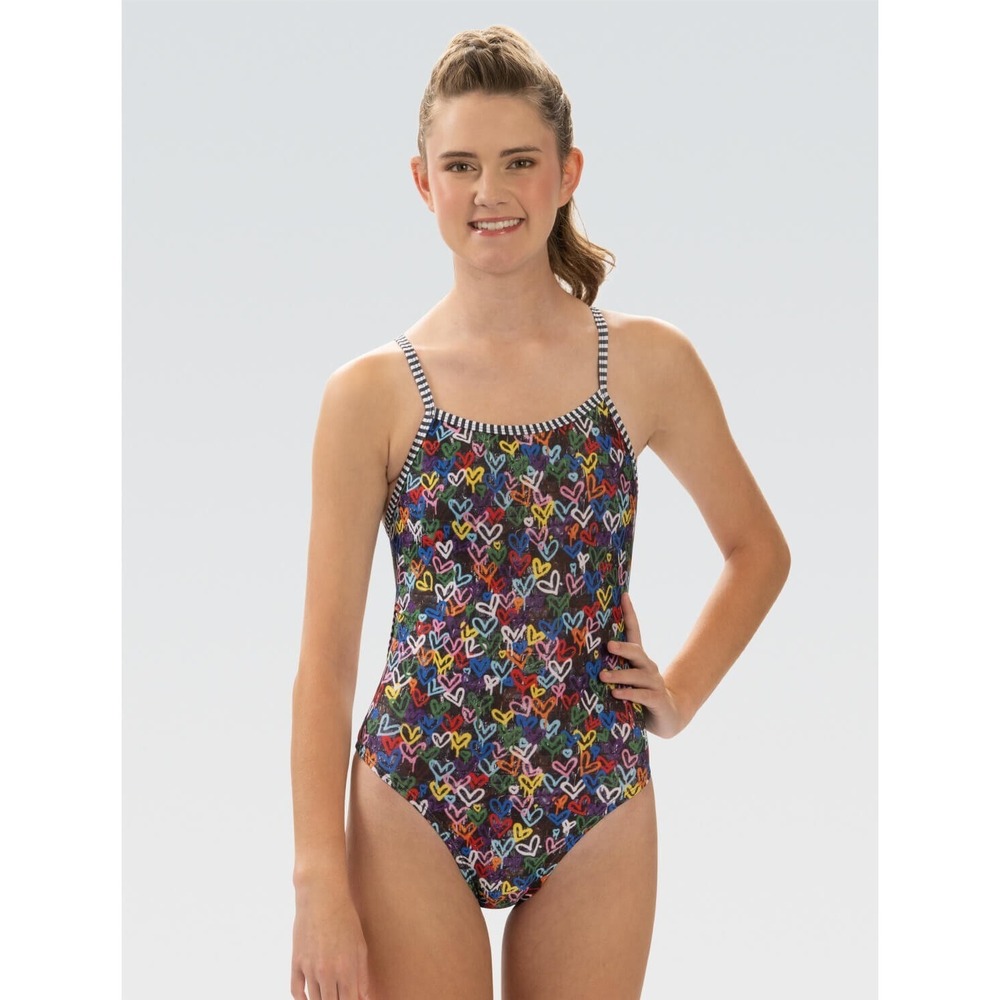 Uglies® Women's SMALL‎ (SIZE 32) String Back One-Piece in Love Wins Print